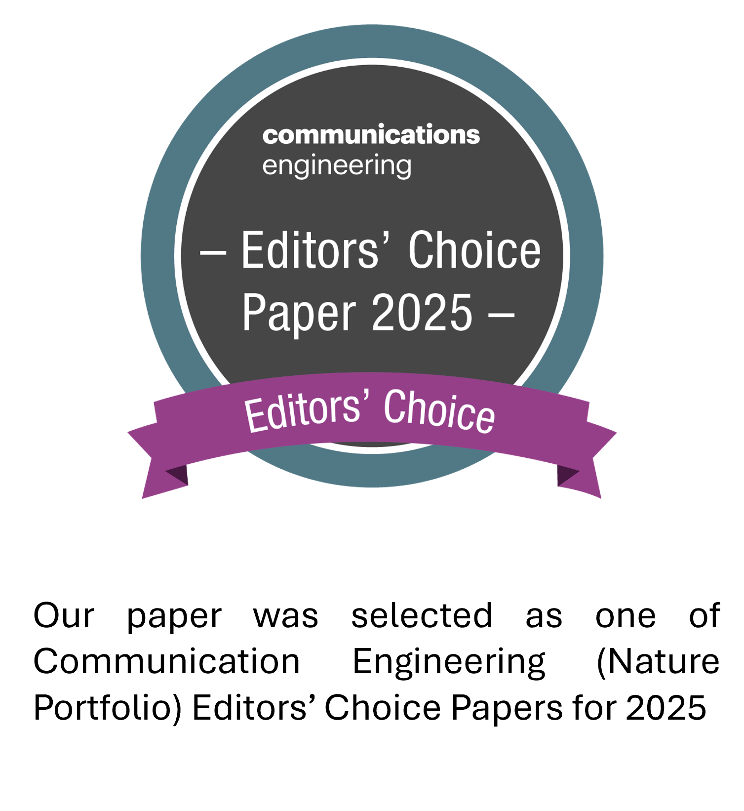 Communications Engineering Editors' Choice Paper 2025